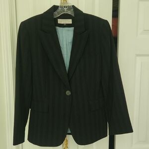 Vintage Tahari Arthur S Levine Pinstripe Blazer 12P